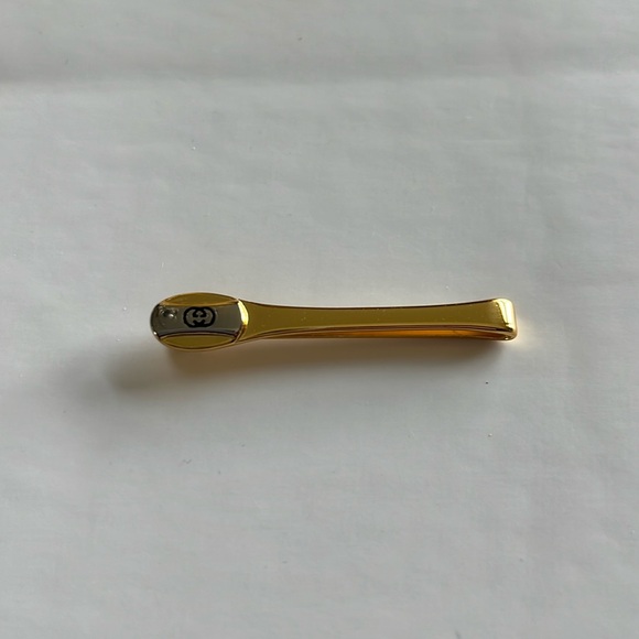 💯Authentic Interlocking Gucci TieBar. Gold&SilverTone Elevated EleganceCollector - Picture 3 of 8